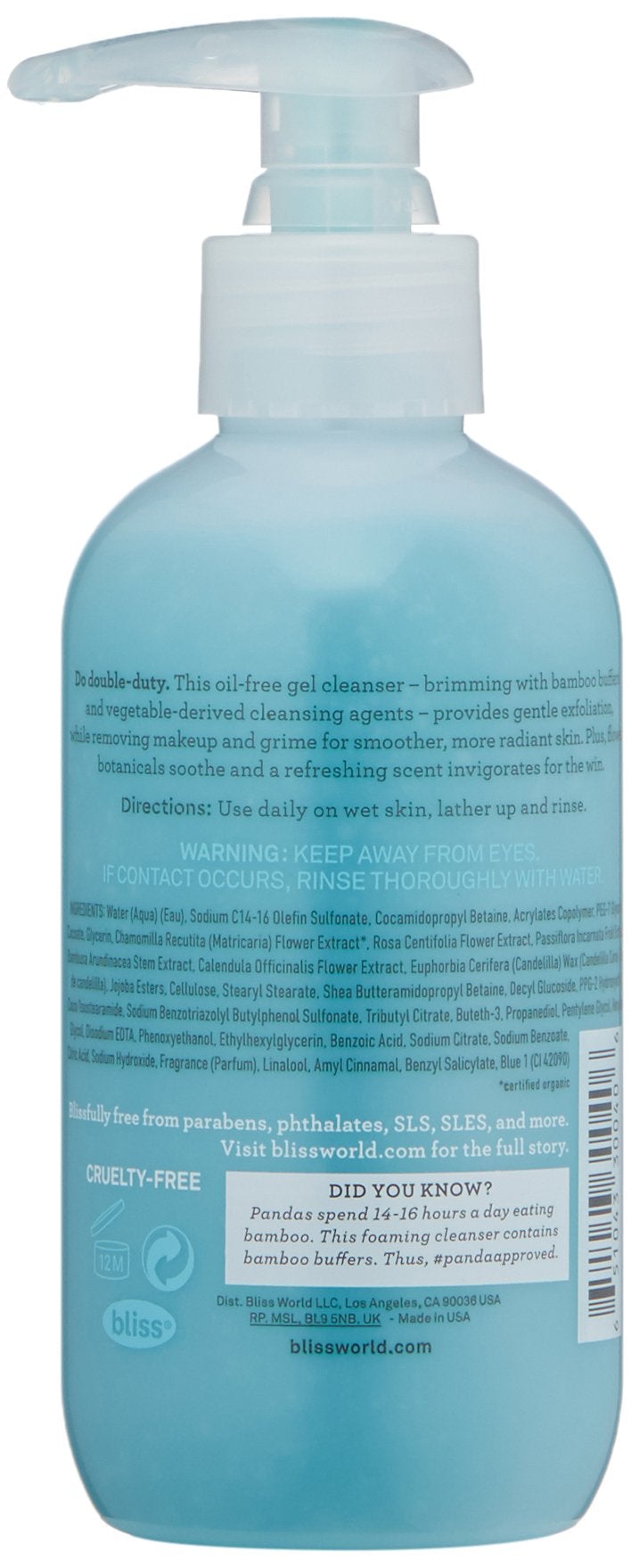 [Australia] - Bliss Fabulous Foaming Face Wash 200 ml 