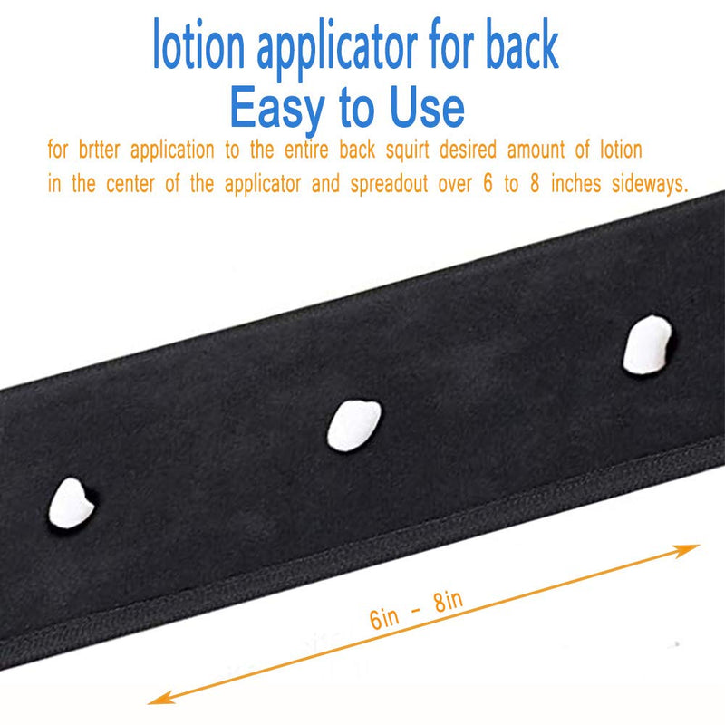 [Australia] - stusgo Lotion Applicator for Back - Back Tanner Applicator with velvet, Fake Tan Back Applicator Apply Lotion to Back , work with Self Tanning Mitt, fake tan mitt, Smooth and Even Black 