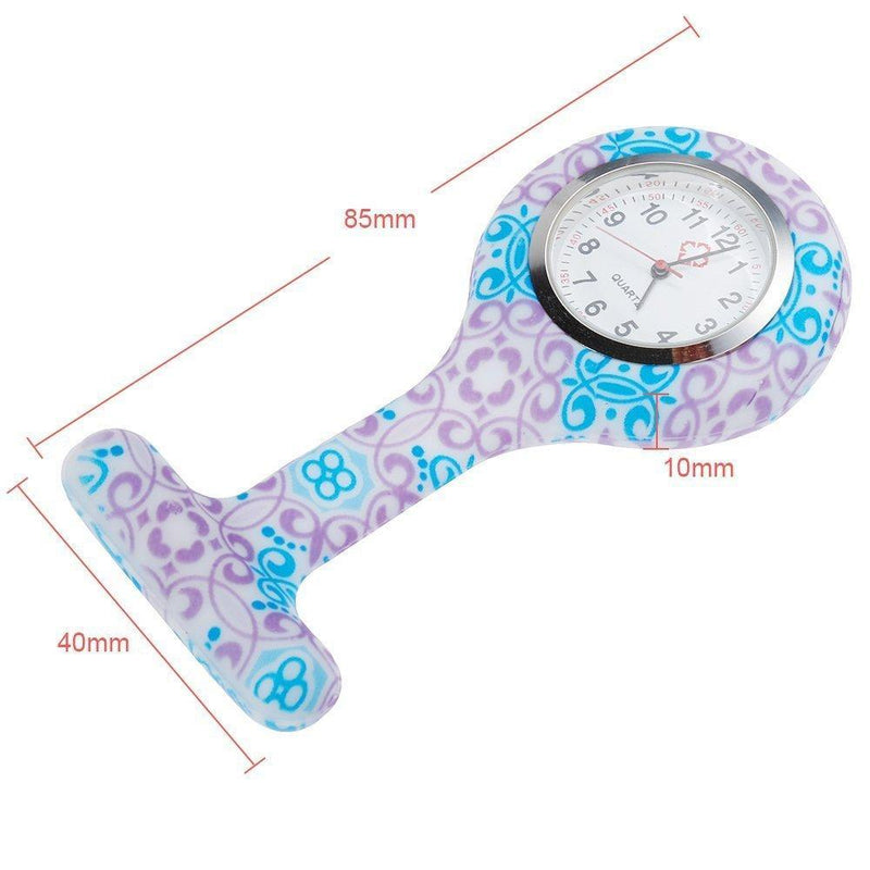 [Australia] - Anpro 4pcs Silicone Nurse Watch Doctor Medical Staff Brooch Fob Watch 