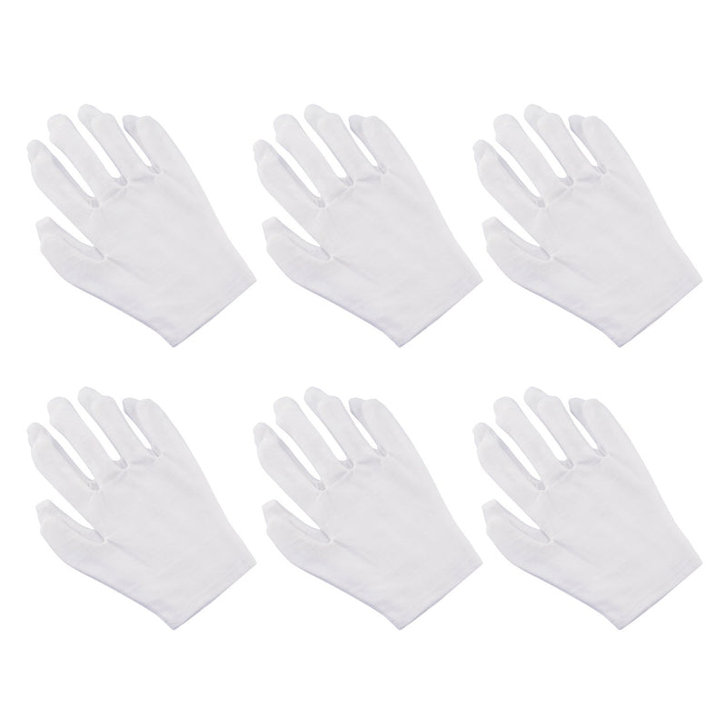 [Australia] - Aboat 6Pairs Gloves Moisturizing Gloves Hand Spa Gloves White Moisturizing Gloves 
