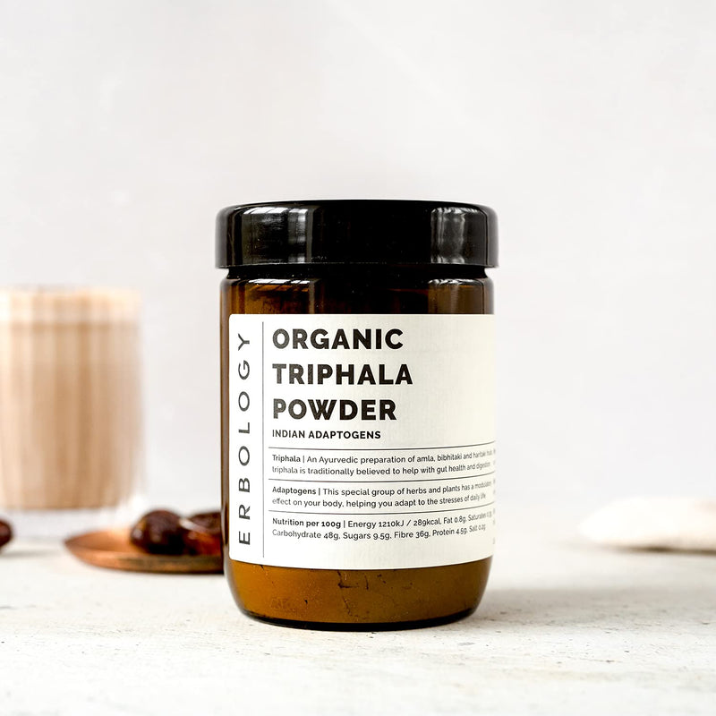 [Australia] - 100% Organic Triphala Powder 220g - Ayurvedic Blend of Amla, Haritaki & Bibhitaki - Gut Health - Straight from Farm in India - Raw, Vegan and Gluten-Free - Non-GMO - No Additives or Preservatives 