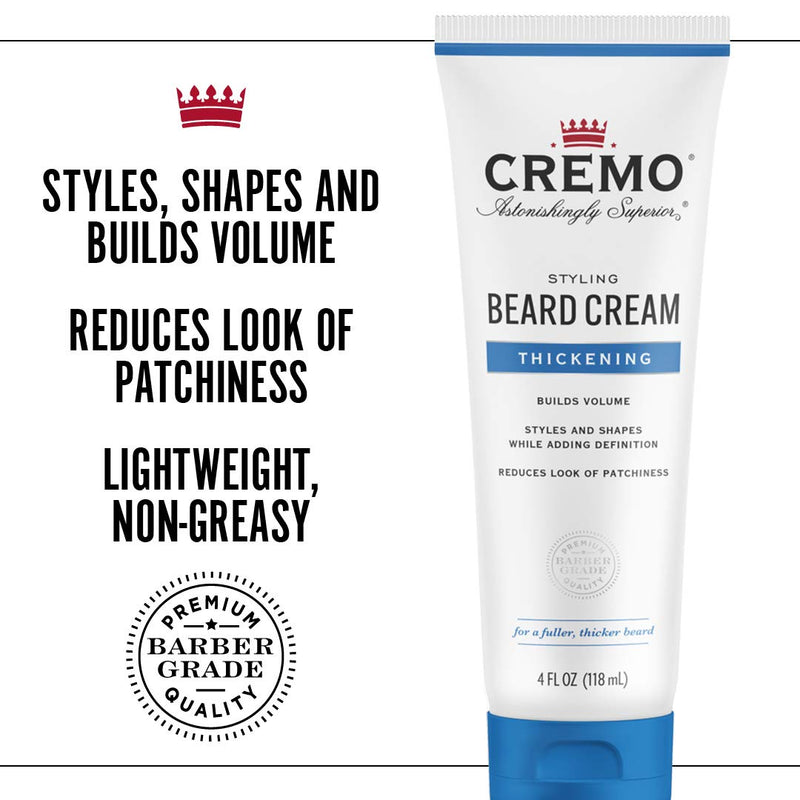 [Australia] - Cremo Styling Beard Cream, Thickening, 4 Fl Oz 