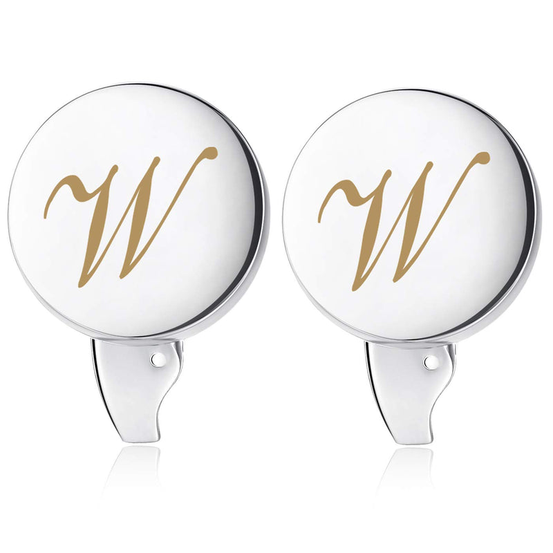 [Australia] - HONEY BEAR Initial Alphabet Letter Cufflinks Round for Mens Wedding Gift W 