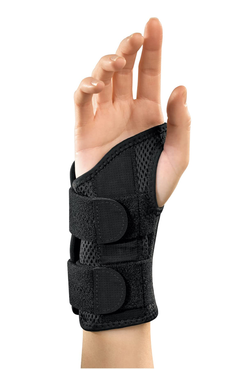 [Australia] - Mueller Sports Medicine Green Fitted Wrist Brace, For Men and Women, Right Hand, Black, Small/Medium Small/Medium (Pack of 1) 