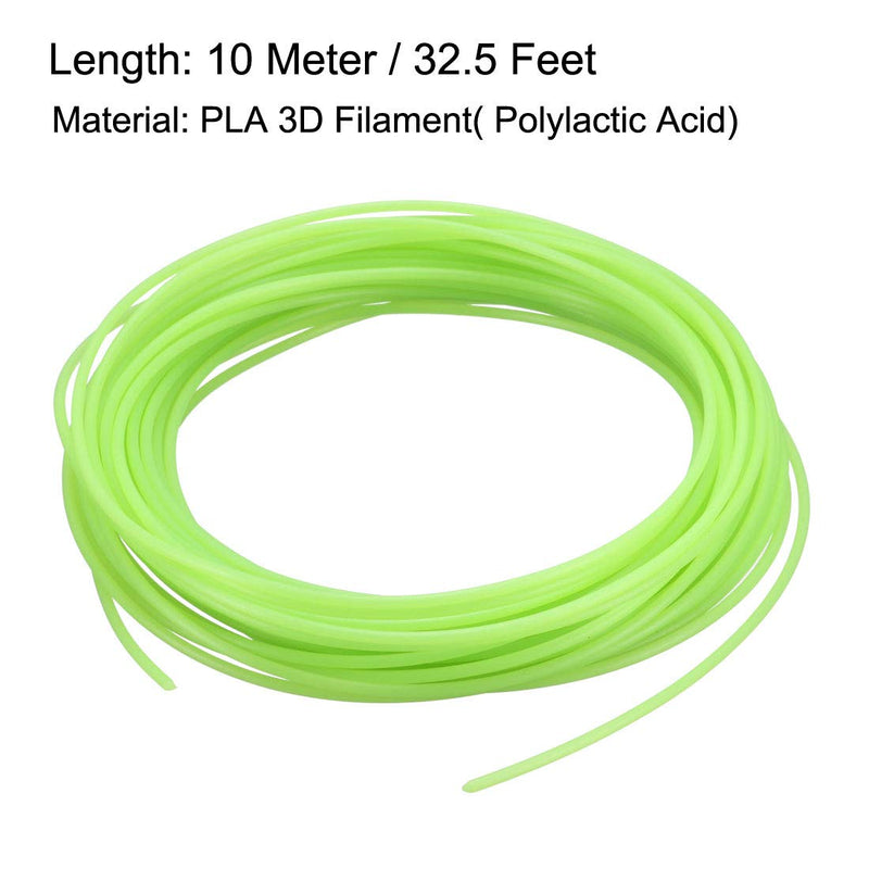 [Australia] - uxcell 3D Pen Filament Refills,32.5Ft,1.75mm PLA 3D Printer Refills,Dimensional Accuracy +/- 0.02mm,Luminous Green 