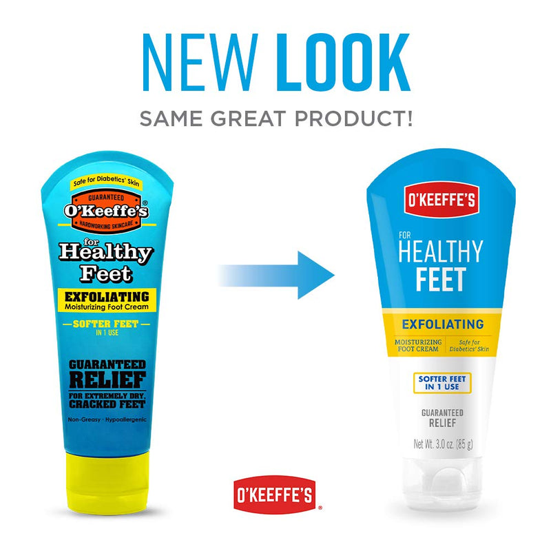 [Australia] - O'Keeffe's K0400008 Healthy Feet Exfoliating Foot Cream, 3 ounce Tube 