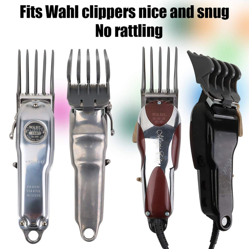 [Australia] - Professional Hair Clipper Combs Guides, Hair Clipper Guards 1 & 1/4" 1 & 1/2" 2", Mega NO.16 NO.12 NO.10 fits for most Wahl Clippers (NO.10+NO.12+NO.16, Gray) NO.10+NO.12+NO.16 