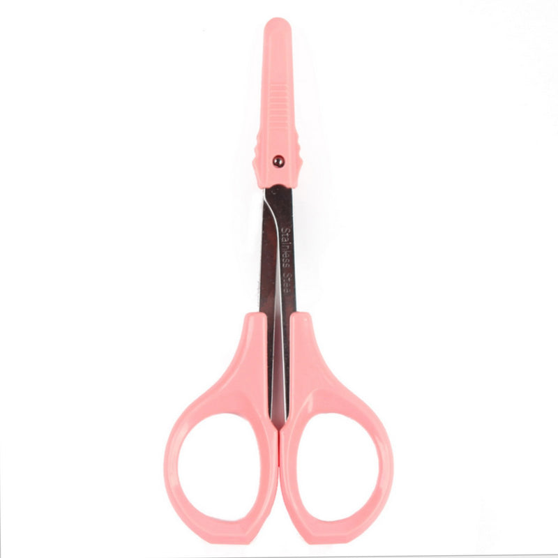 [Australia] - EMILYSTORES 4 Inches Curved Craft Scissors For Eyebrow Eyelash Extensions Stainless Steel 1PC 