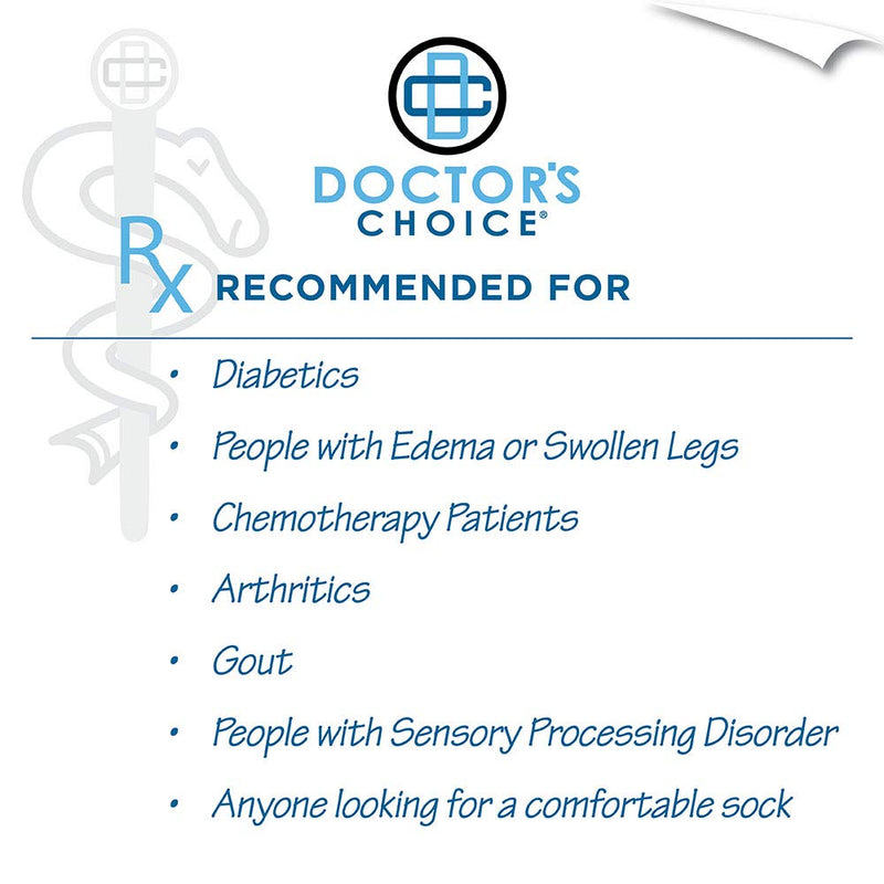 [Australia] - Doctor's Choice Women's Diabetic Ankle & Crew Socks, Non-Binding, Circulatory, Cushion, 4 Pack, Shoe Size 6-10 Sock Size 9-11 White/Crew Medium 