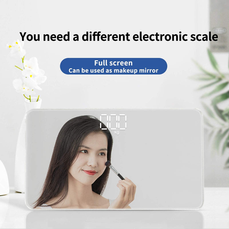 [Australia] - Travel Scale for Body Weight, Venugopalan Small Portable Body Weight Scales Digital Bathroom Mirror Scale Mini Electronic Scale for Personal Health, Body Tape Measure Included (Rechargeable) Rechargeable 