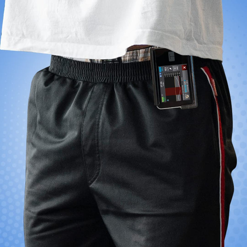 [Australia] - A1C Insulin Pump Case - Holder for T-Slim Diabetes Pump - No More Broken Clips - Positive Lock & Hinged Clip to Improve Reliability - Rotate 360 Degrees - Program, Refill, & Recharge without Removing Black 