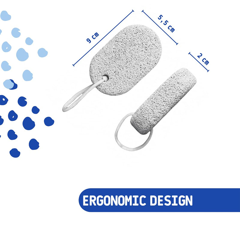 [Australia] - WestWolf Pumice Stone for Feet- Grey-Pack of 2 Organic, Skin Friendly Pumice Stones-Durable Foot Scrubber, Exfoliator and Callus Remover- for Mani, Padi and Skin Care 