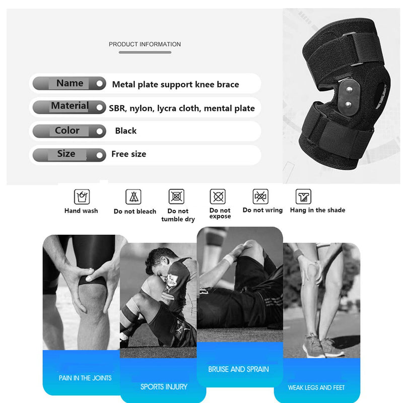 [Australia] - Knee Compression Brace (1 Pac) | with Detachable Pressurized Plate, for Men and Women, Sprain, Tendinitis, Arthritis, Basketball, Baseball, Prevent Injuries and Stabilize Joint. (1) 1 