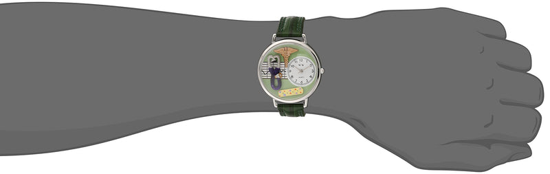 [Australia] - Nurse 2 Green Watch in Silver (Large) 
