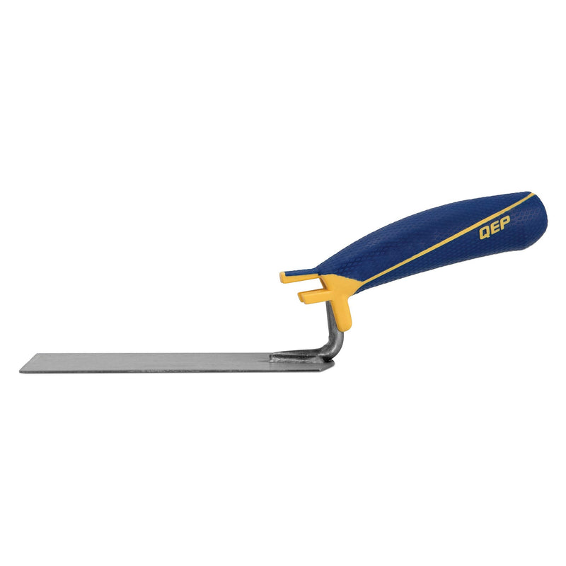 [Australia] - QEP 6 in. x 2 in. Comfort Grip Flat Margin Flooring Trowel with Bucket Hook, Silver (42112) 