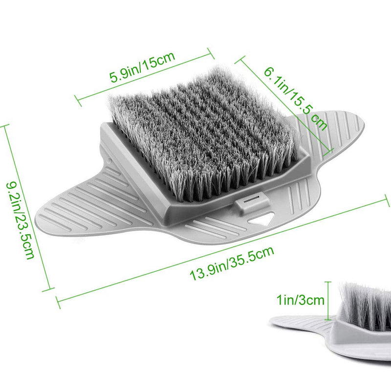 [Australia] - PERFETSELL Shower Foot Scrubber Cleaner Massager Foot Massager Shower Brush with Non-Slip Suction Cups and Soft, Foot Acupressure Massage Mat for Foot Care/Foot Foot Circulation/Reduces Foot Pain 