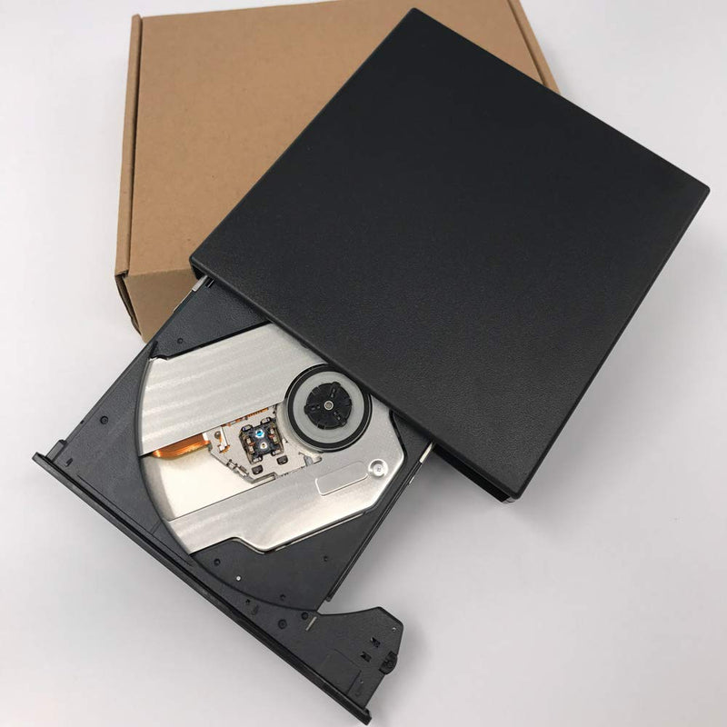 [Australia] - Xglysmyc USB2.0 External Blu Ray CD DVD Drive Burner,Slim Portable CD DVD RW BD-ROM Player Writer for Laptop Desktop Notebook Support Mac OS Windows XP/7/8/10 (Black) 