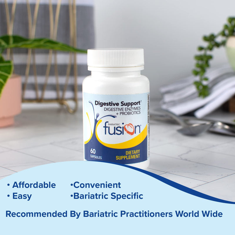 [Australia] - Bariatric Fusion Daily Digestive Support, 1 Per Meal, Capsules - Digestive Enzymes and Probiotic Nutritional Supplement, Immune System Support - 60 Servings 