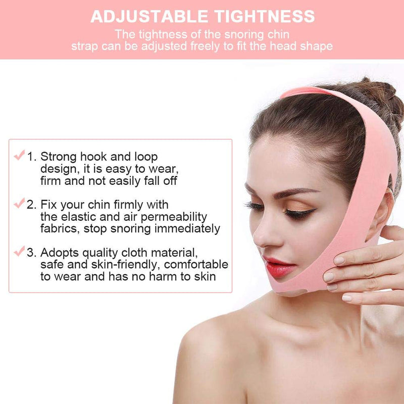 [Australia] - Snoring Chin Strap, Elastic Breathable Anti Snoring Band Dislocated Jaw Orthodontic band Snoring Solution for Good Sleep 