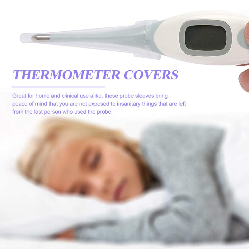 [Australia] - Baluue 100pcs Thermo- Meter Probe Covers Disposable Universal Digital Oral Rectal- Covers Refill Sleeve Replacement 