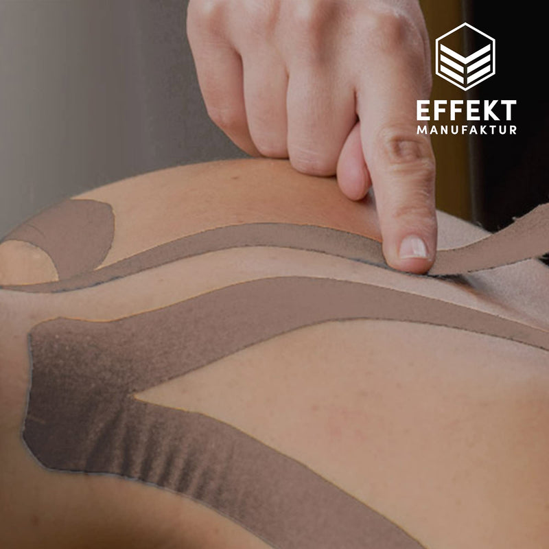 [Australia] - Effect Manufacture - (16ft x 2in) Roll - Kinesiology Tape - Kinesiotapes Waterproof & Elastic for Sports - Kinesiotape Physio Tape (Beige) 1 Roll Beige 