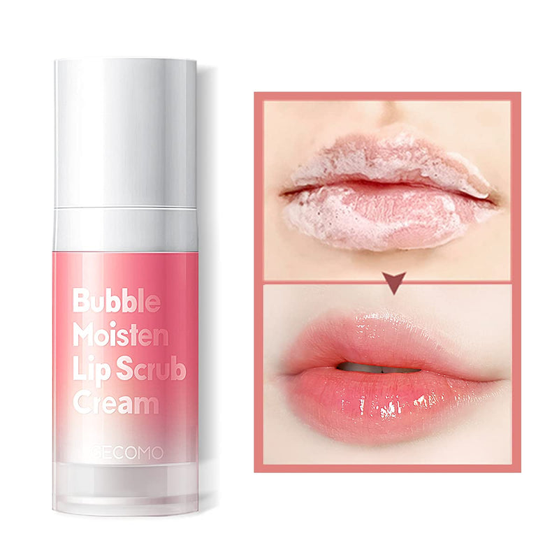 [Australia] - GECOMO Lip Scrub: Bubble Gentle Exfoliation, Lip Polish & Lip Exfoliator, Natural Tender Lip, and Anti Peeling Lip Mask, Professional Essential Lip Care Products 