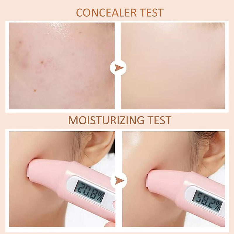 [Australia] - Air Cushion CC Cream Mushroom Head Foundation，Naturally Nude Makeup Concealer Mushroom Head Moisturizing Concealer，Mushroom Head Air Cushion CC Cream BB Cream Beauty Moisturizing Air Cushion (Natural) Natural 