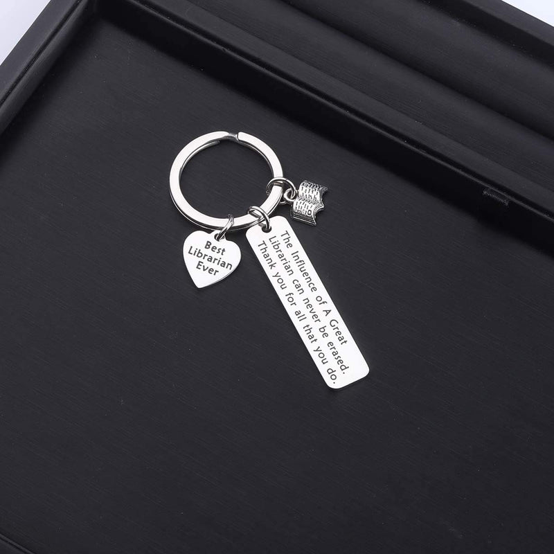 [Australia] - ENSIANTH Librarian Keychain Librarian Retirement Gift Best Librarian Ever Gift Librarian Appreciation Gift 