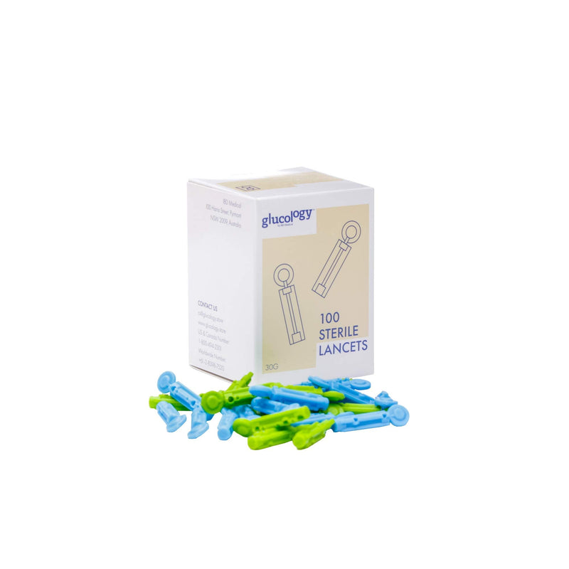 [Australia] - 4 x Box Sterile Lancets 30G (400 Lancets) | Used for Testing Blood Glucose Levels | for use with PiC Indolor, Microlet, Freestyle, Abbott, On Call and Many More. 