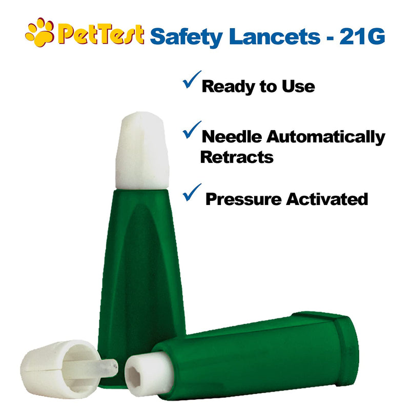 [Australia] - Pet Supplies Lancets For Diabetes Testing Dogs Cats 21 Gauge by Advocate Pet Test (100 Count) Diabetic Monitoring Blood Dog Cats Lancets Easy Pricker for Testing for Blood Glucose Diabetic Pets 