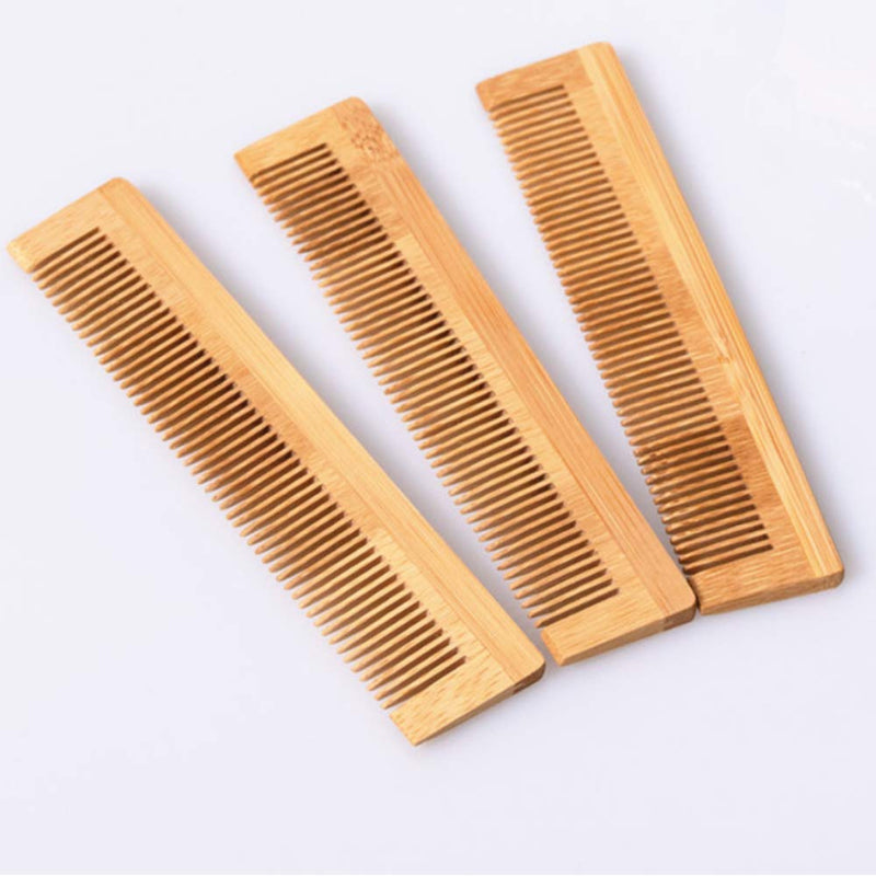 [Australia] - 4 Pcs Wooden Comb Hair Comb Massage Comb Eco Friendly Zero Waste Bamboo Handmade Wood Hair Comb 5.35 ''/ 13.6cm for Women, Men and Girls 