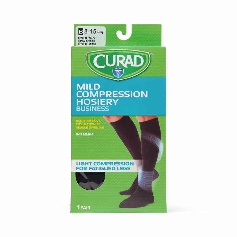 [Australia] - CURAD Compression Socks, Black, Large, 1 Pair 