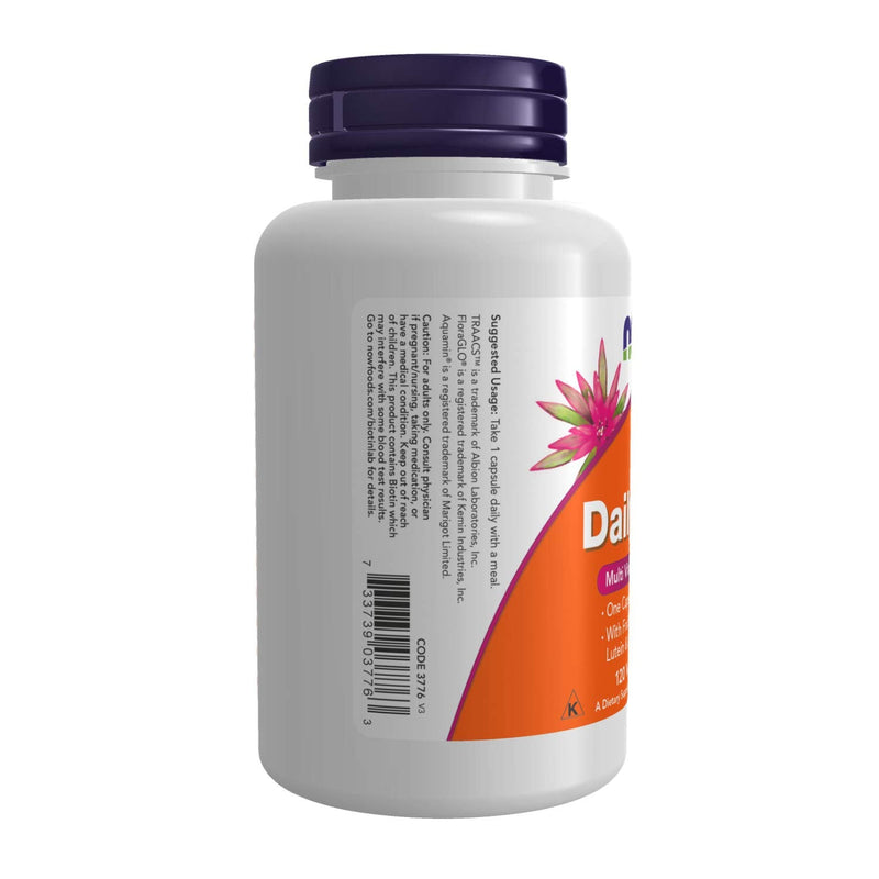 [Australia] - NOW Supplements, Daily Vits™ with Fruit & Veggie Blend, Lutein and Lycopene, 120 Veg Capsules 