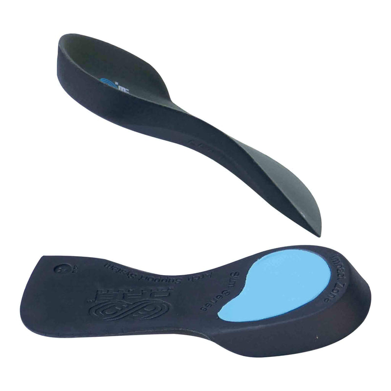 [Australia] - Narrow Fit ¾ Length Slim Shoe Inserts. Plantar Fasciitis Insoles. Orthotic Foot Supports. Flat Feet. Arch Support. Heel Pain Relief. S 5-6.5 