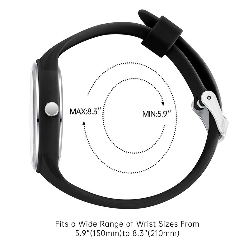 [Australia] - VAVC Nurse Watch for Medical Students,Doctors,Women with Second Hand and 24 Hour. Easy to Read Watch Black 