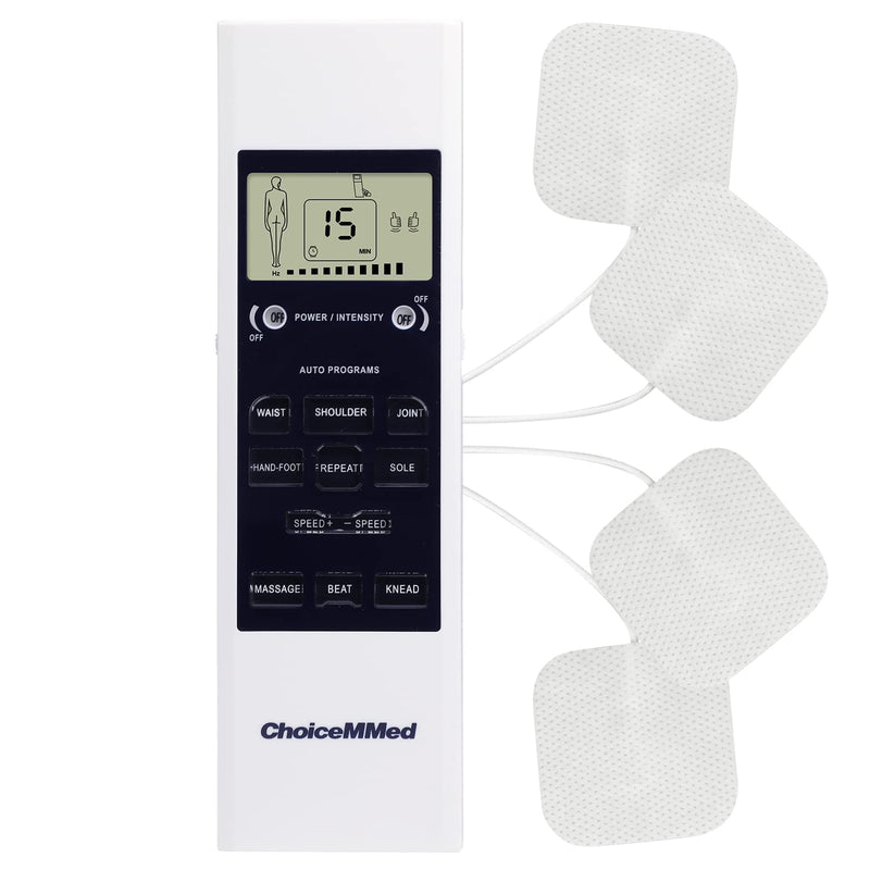 [Australia] - CHOICEMMED Portable TENS Unit - Electronic Pulse Massager - Muscle Stimulator Machine for Women and Men - EMS Electrotherapy Muscle Stimulator - Electronic Pulse Stimulator 