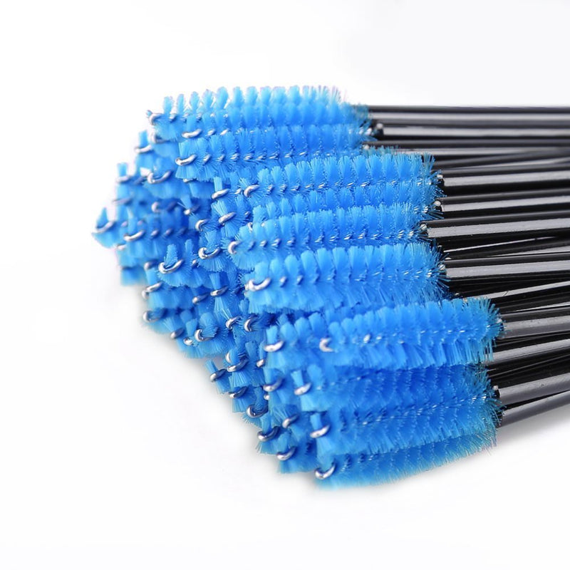 [Australia] - La Tartelette 100 Pieces Disposable Mascara Wands Eyelash Brushes Eye Lash Makeup Applicators Cosmetic Brush Kit (Black & Blue) 