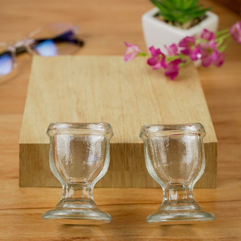 [Australia] - ChillEyes Transparent Glass Eye Wash Cup - Effective Eye Rinse and Cleansing – Eco-Friendly, Non-Reactive, Safe and Comfortable (Set of 2, Clear) Set of 2 
