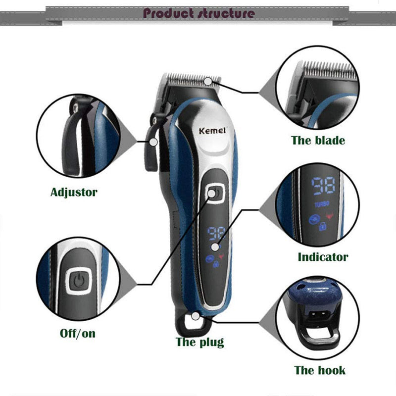 [Australia] - Hair Clippers for Men Professional Set Cordless Mens Clipper Cordless Hair Clippers, Razor Electric Professional Shaver Beard Trimmer 