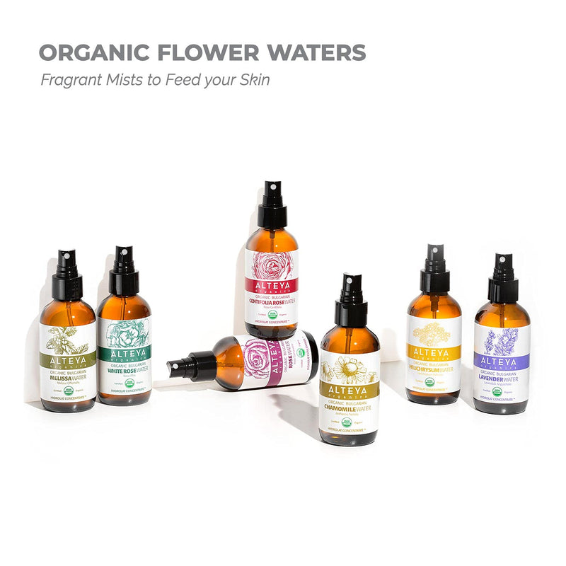 [Australia] - Alteya Organic Rose Water Spray 120ml Glass bottle- 100% USDA Certified Organic Authentic Pure Natural Rosa Damascena Flower Water Steam-Distilled and Sold Directly by the Rose Grower Alteya Organics 