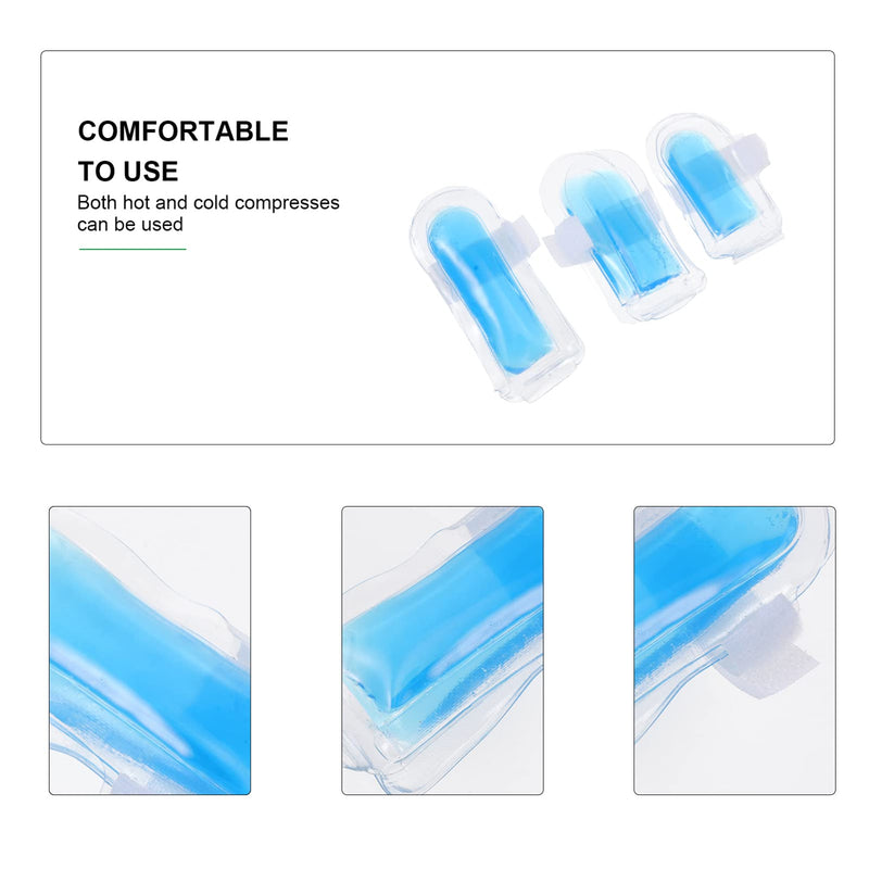 [Australia] - Hemoton 3pcs Cold Finger Gel Ice Packs Finger Sleeve for Arthritis Sports Injuries Swelling Pain Relief Wearable Freezer Wrap Reusable 