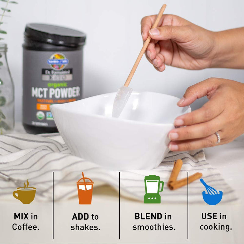 [Australia] - Garden of Life Dr. Formulated Keto Organic MCT Powder - 30 Servings, 6g MCTs from Coconuts Plus Prebiotic Fiber & Probiotics, Certified Organic, Non-GMO, Vegan, Gluten Free, Ketogenic & Paleo 