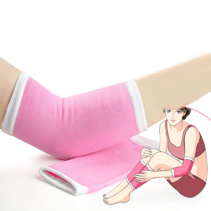 [Australia] - Healifty 1 Pair of Gel Elbow Sleeves Dry Skin Moisturizing Elbow Brace Protection SPA Gel Nursing Care Elbow Health Care 