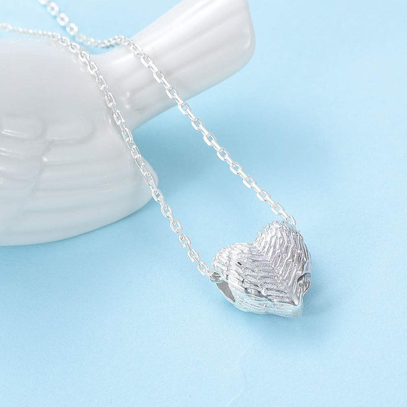 [Australia] - constantlife Cremation Jewelry for Ashes Stainless Steel Small Heart Shape Pendant Memorial Urn Necklace Charm Keepsake for Men Women 925 Sterling Silver 