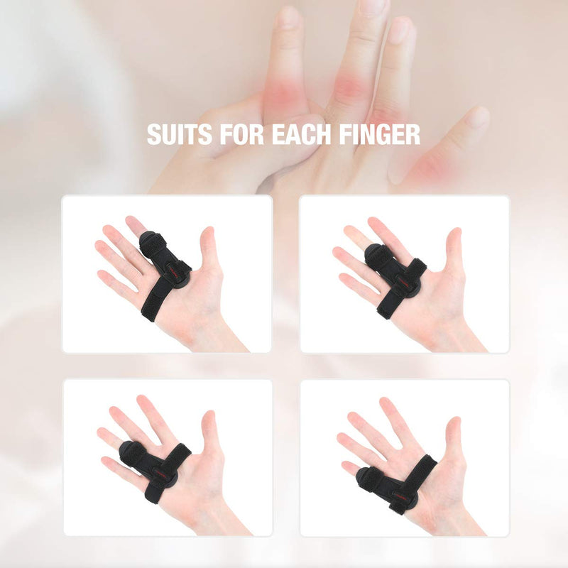 [Australia] - Tikaton Trigger Finger Splint, Adjustable Support, Finger Brace for Alleviating Finger Locking, Popping, Bending, Tendonitis, Stiffness, Pain Relief - Left or Right Hand 