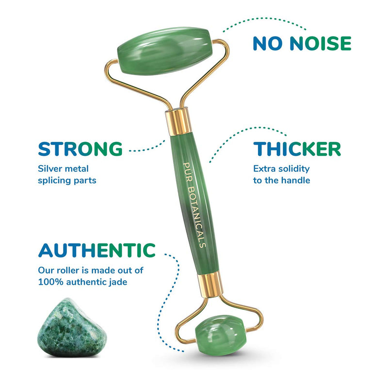 [Australia] - Jade Roller and Ice Roller 2 In 1 Set - Premium Face Roller and Jade Roller for Puffy Eyes & Pain Relief - Eye Rollers Set for Puffiness & Migraines - Depuffing Cold Facial Massager 2-Pack for Women 