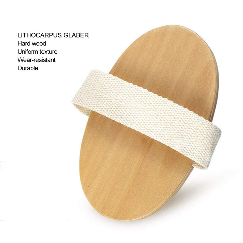 [Australia] - Body Brush, Body Massage Brush, Back Scrubber Exfoliate Massage Improve Blood Circulation, Natural Wood Massager for Body Scrubber Hair Scalp Spa Bath Massage 