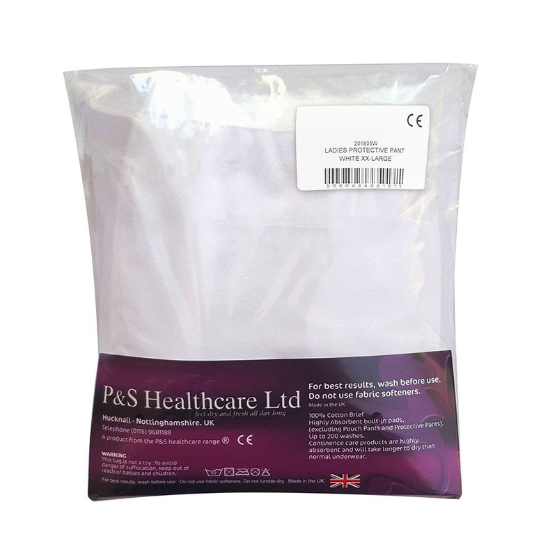 [Australia] - NRS Healthcare P and S Ladies Protective Waterproof Pants/Knickers for Double Incontinence Care, 2 X-Large (Eligible for VAT relief in the UK) 