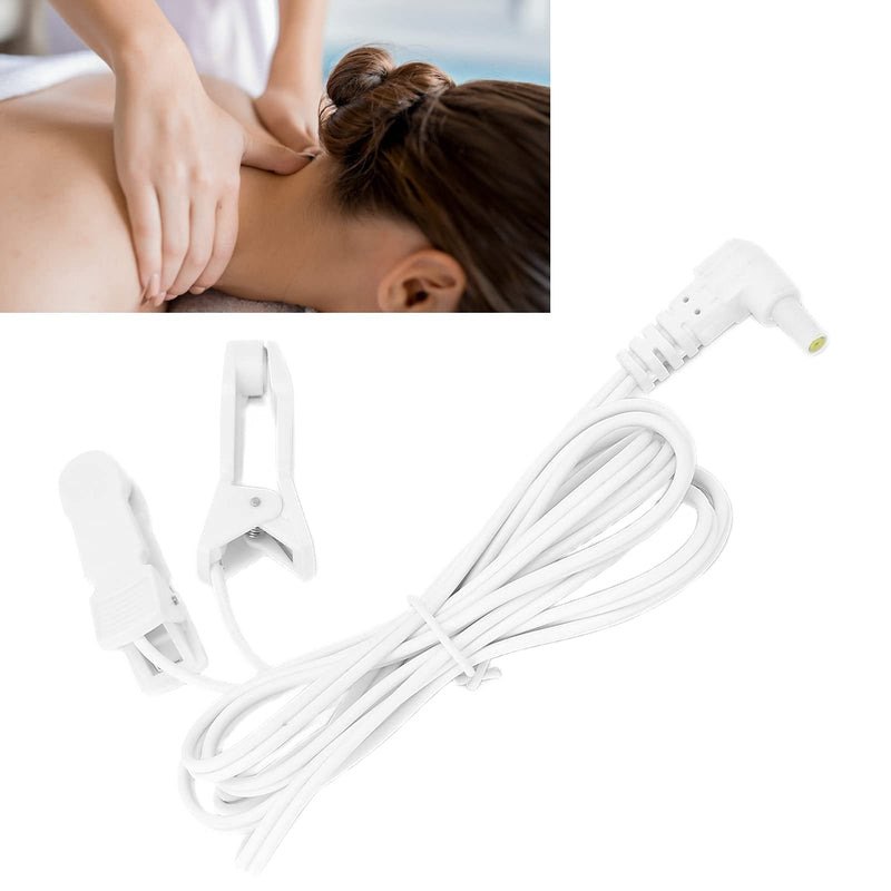 [Australia] - 2.35mm TENS Ear Clip for Digital Massage Machine, Electrode Wire Lead Connecting Cable for Promote Blood Circulation and Make Body Healthy 