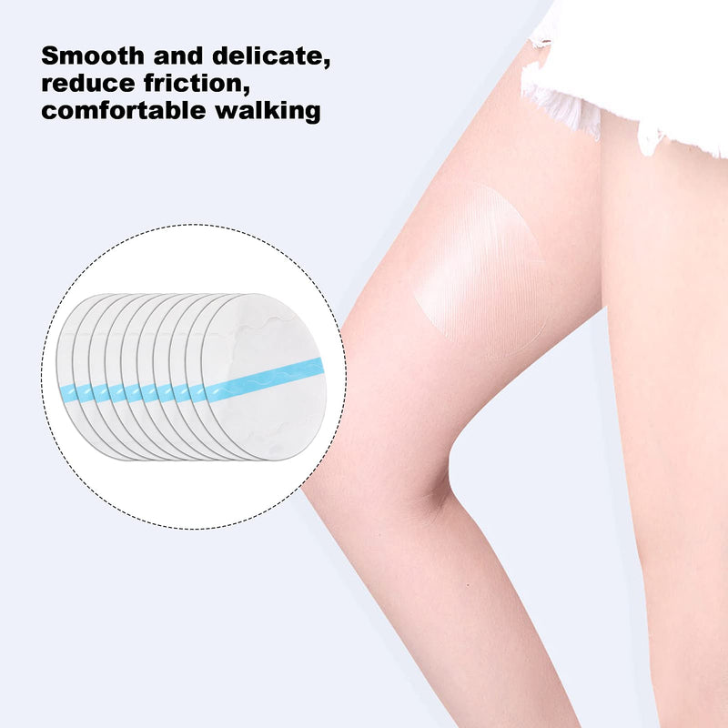 [Australia] - 10pcs Thigh Anti Friction Pads, Thigh Inner Anti Chafing Sticker Paste, Self Adhesive Disposable Ultra Thin Invisible Knee Calf Anti Chafe Pads 